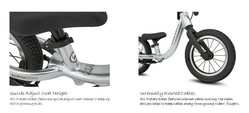 Prevelo Alpha Zero 12 Inch Kids Complete Balance Bike Silver-2